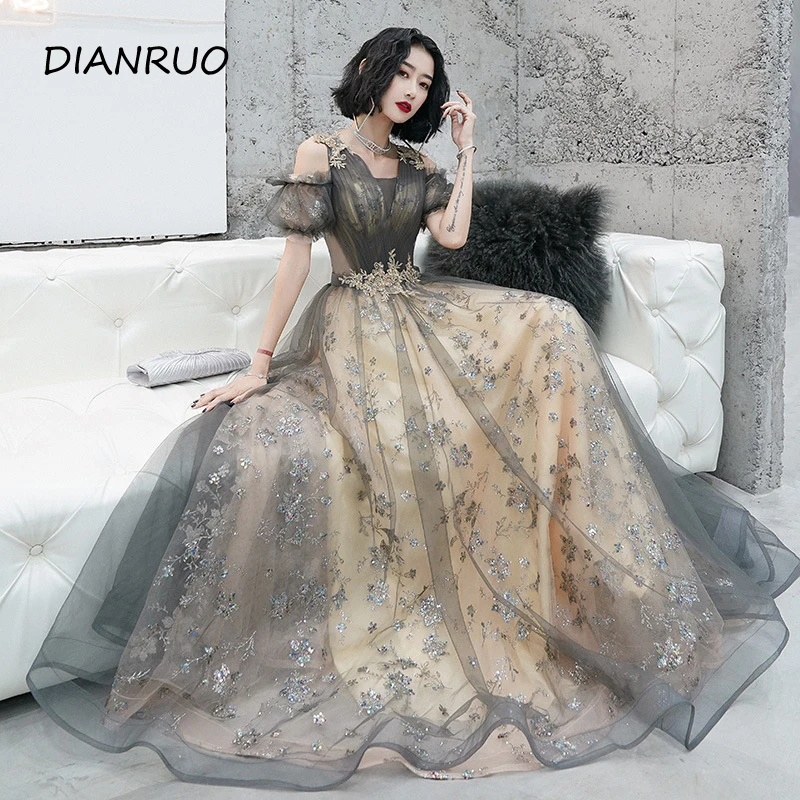

Fairy Fantasy Forest Girl Ball Gown Banquet Evening Dress Queen Fashion Elegant Host Temperament Skirt Student Tutu Skirt A007