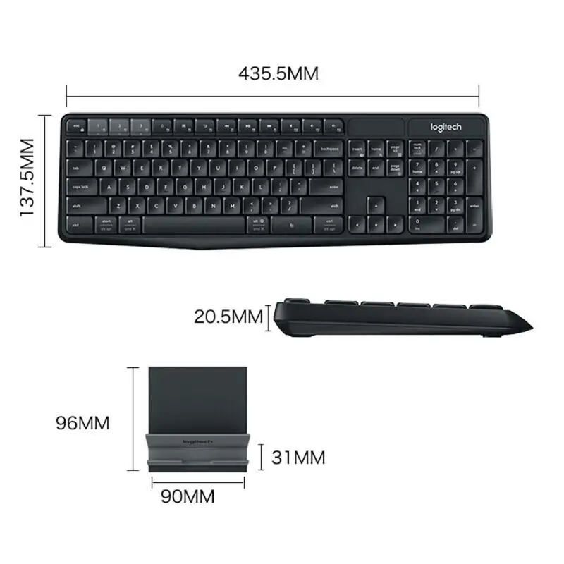 Полноразмерный Тип механической клавиатуры функция настройки для logitech K840 104 клавиш USB Проводная эргономичная для офисных игр - Цвет: A