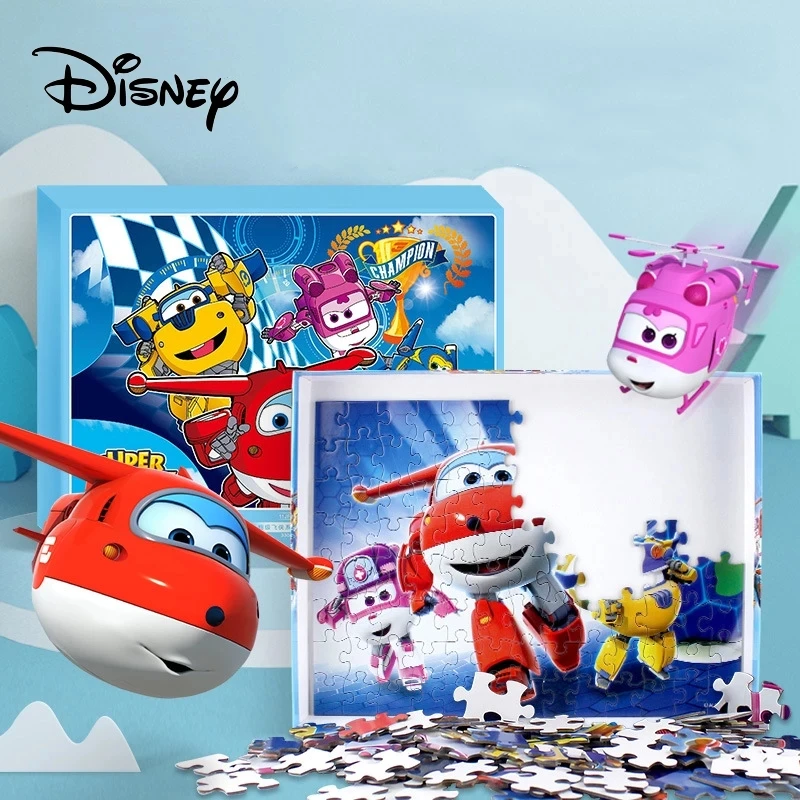 

Disney Newest 100 200 Pieces 2 In 1 Jigsaw Puzzle For Child Super Wings Marvel Cartoon Wooden Puzzles Of Marvel Educational Toys