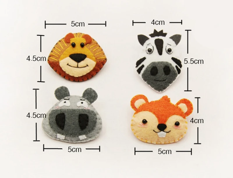 4 шт Войлок Ткань значок Сделай Сам Милая брошка мультфильм дети брошь с