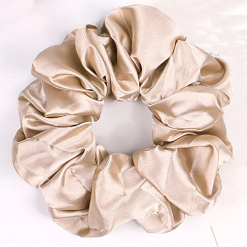 1 шт. модные однотонные атласные резинки для волос девочек и женщин эластичные