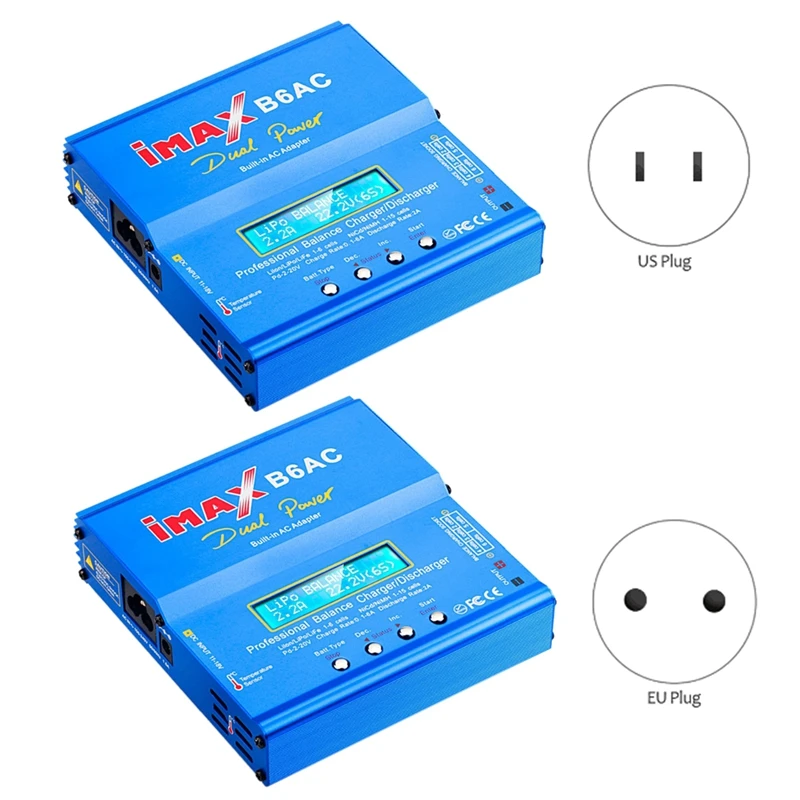 

Интеллектуальное компактное балансирующее зарядное устройство HTRC IMAX 80 Вт B6AC/Dis зарядное устройство T Слоты адаптер переменного тока в посто...