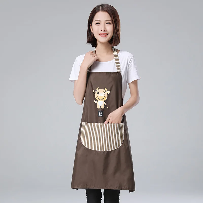 Милый мультяшный фартук 12 знаков зодиака водонепроницаемый и маслостойкий