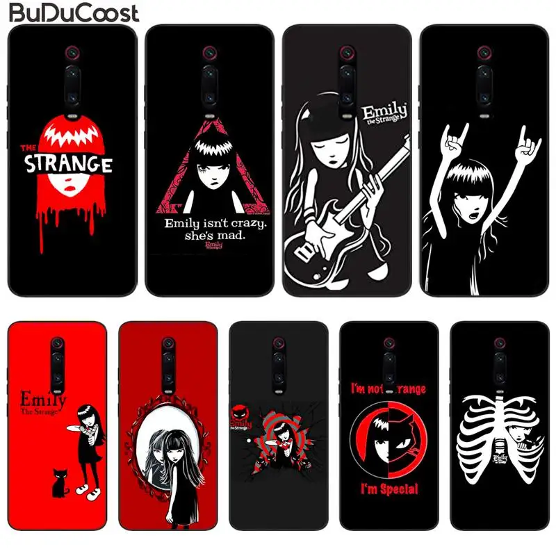 

cartoon Emily The Strange Colorful Phone Case For Redmi 7A 8A Note 7 8 9 Pro Max S 8T K20 9T A3