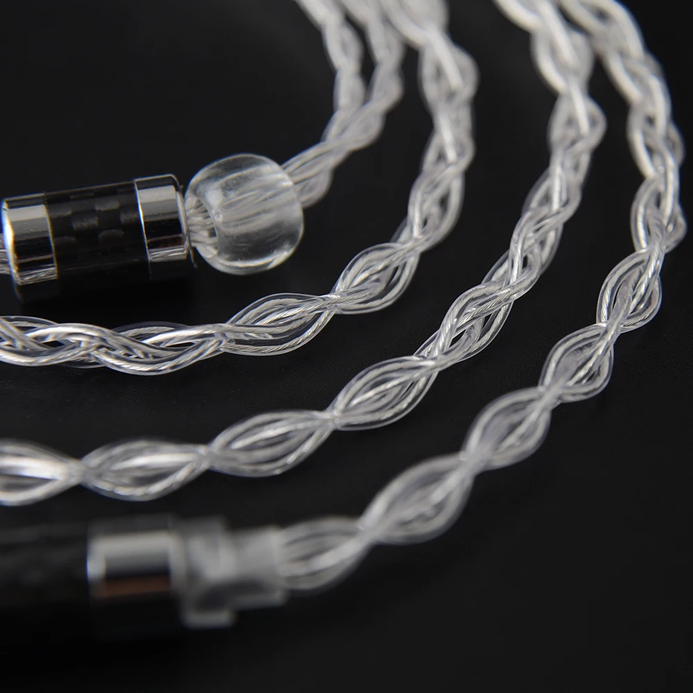 Новый NICEHCK LitzPS серебряный кабель 4N Litz чистый наушники Обновление 3 5/2 5/4 4 мм MMCX/NX7