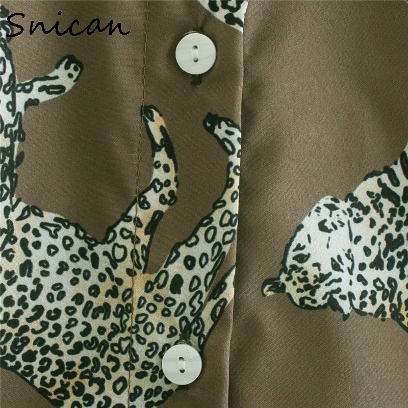 

Animal Leopard Print Women Satin Shirts Office Ladies Blouse Za 2021 Tops Vtements Femme Fashion Camisas Mujer Zora