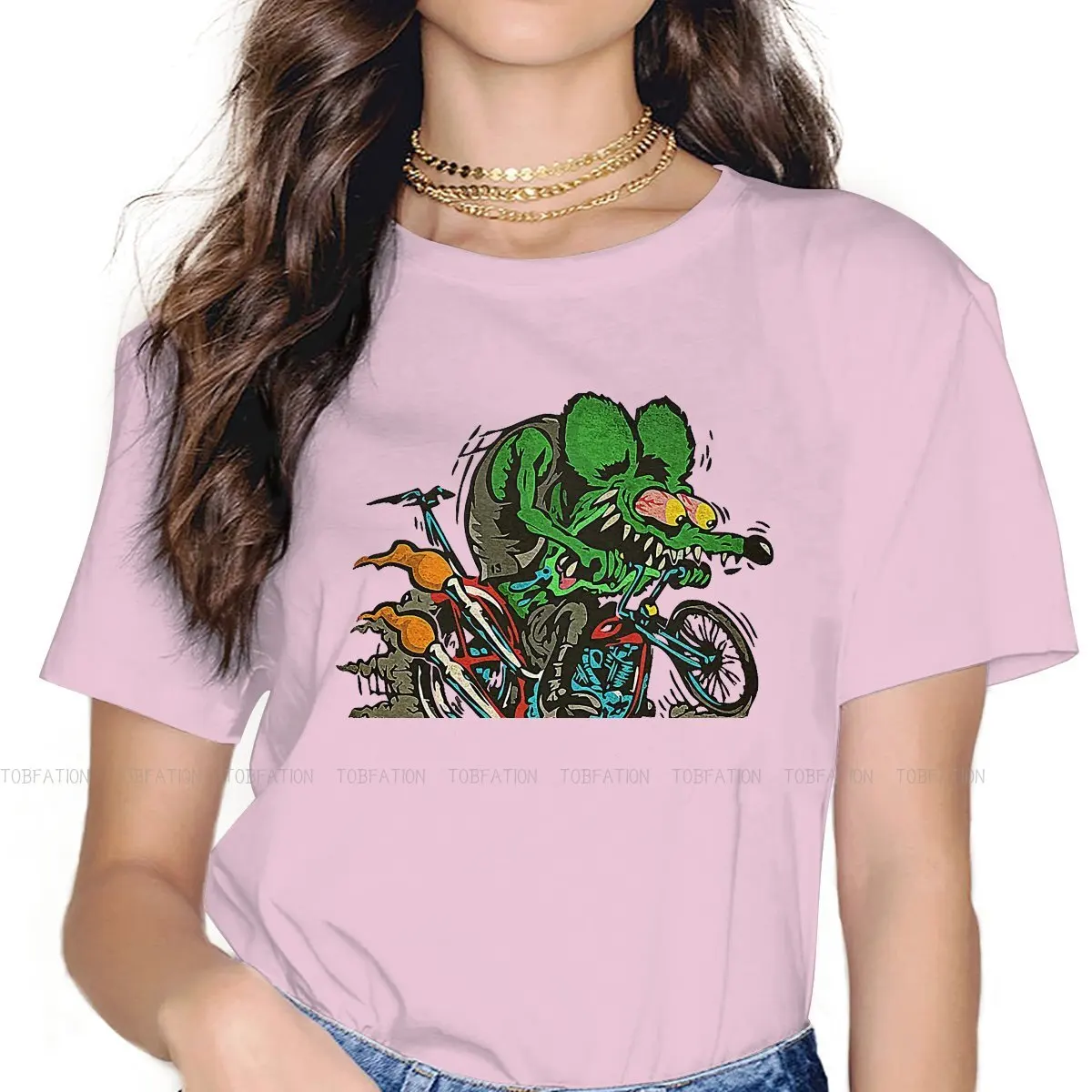 

Classic Essential Style TShirt for Girl Tales Of The Rat Fink Cartoon Film 4XL Creative Gift Idea T Shirt Stuff Hot Sale