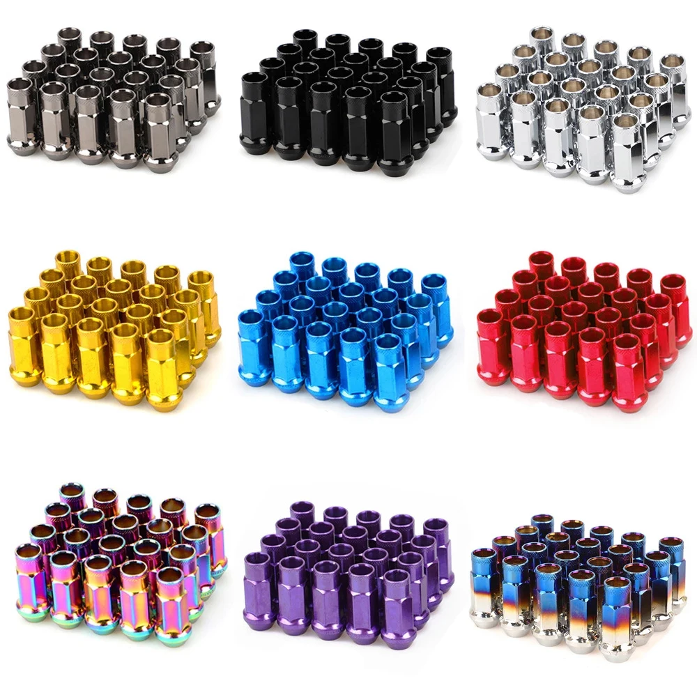 

20pcs/set Steel Racing Car Wheel Rims Lug Nuts Extended High quality Tuner Nuts Tyre nut