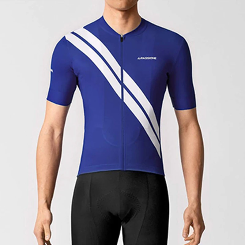 Мужская велосипедная Джерси с коротким рукавом летняя дышащая одежда для езды на