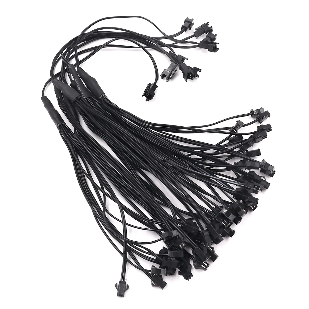 2 pin jst Соединительный сплиттер 1 в 2/3/4/5/6/7/8/9/10 разъемы для EL Neon Wrie 3V/12V ленточный