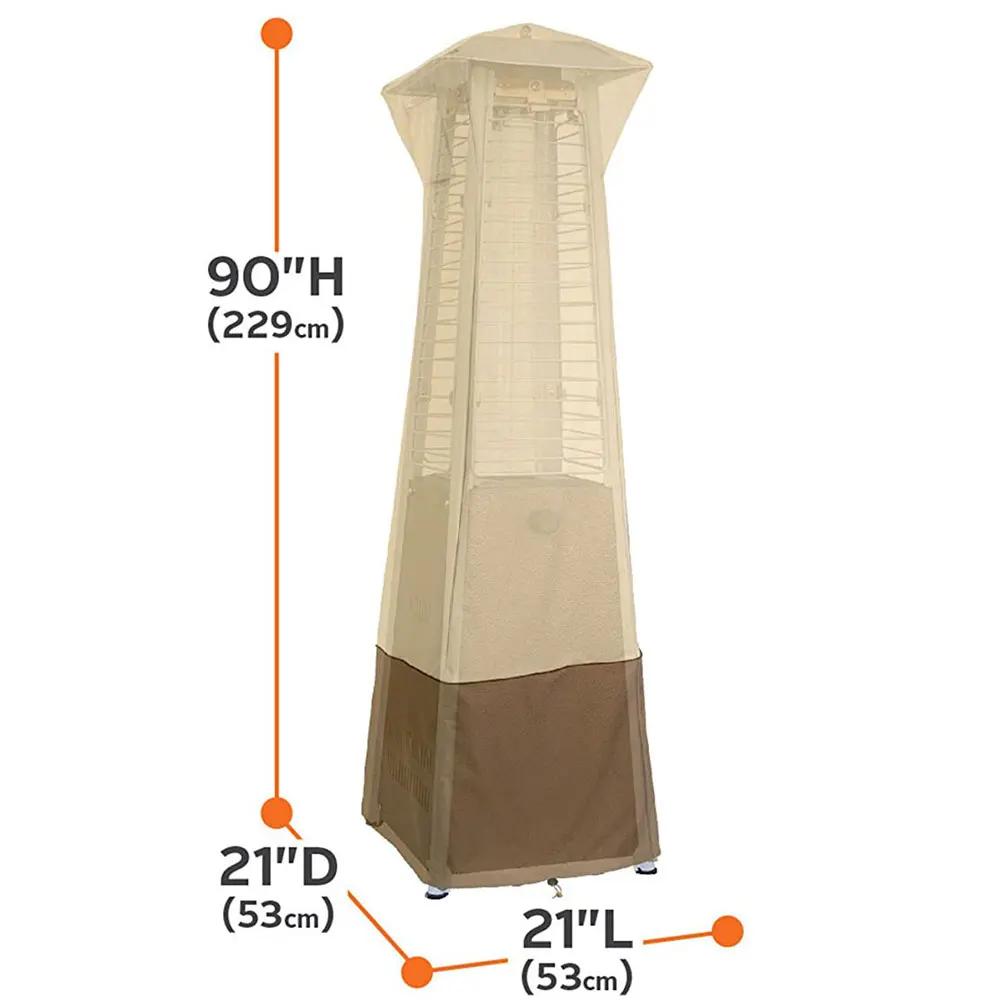 

Patio Heater Cover Waterproof With Zipper Standup Outdoor Heater Covers Protects From Snow Rain Dust And Sun