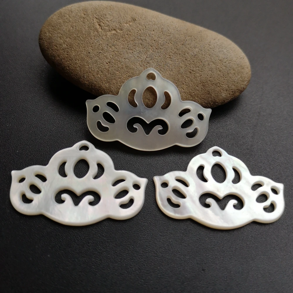 10 шт./лот натуральный полый цветок лотоса перламутровая раковина для ювелирных