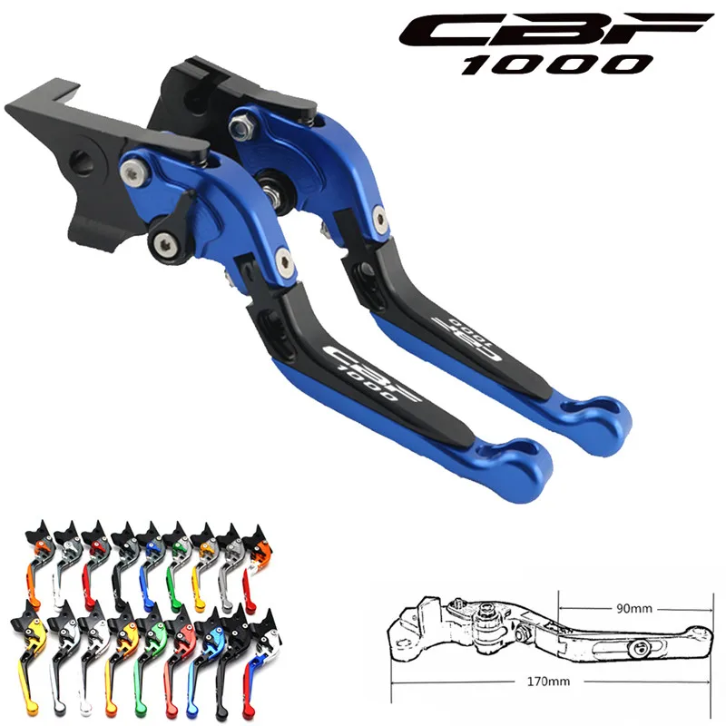 

17 colors CNC adjustable extendable folding motorcycle brake clutch levers for Honda CBF1000 CBF 1000, 2006, 2007, 2008, 2009