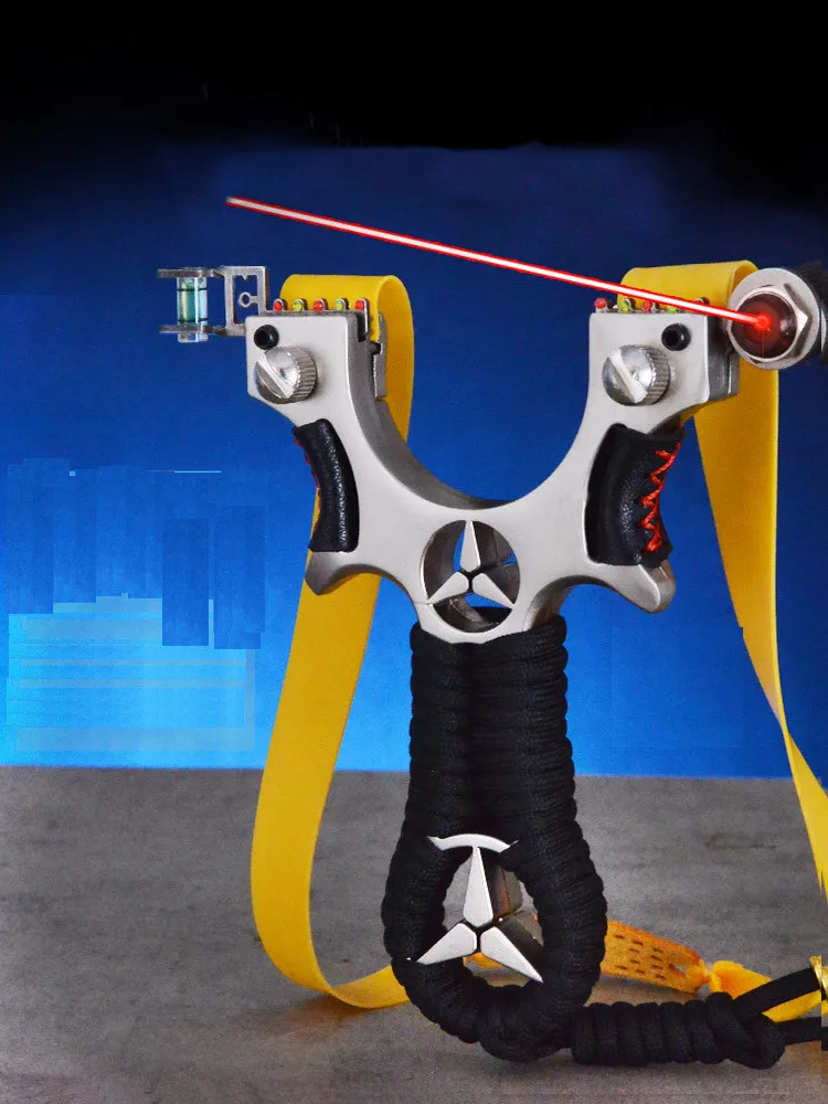 Большая мощность искусственная высокоточная Рогатка из плоской кожи