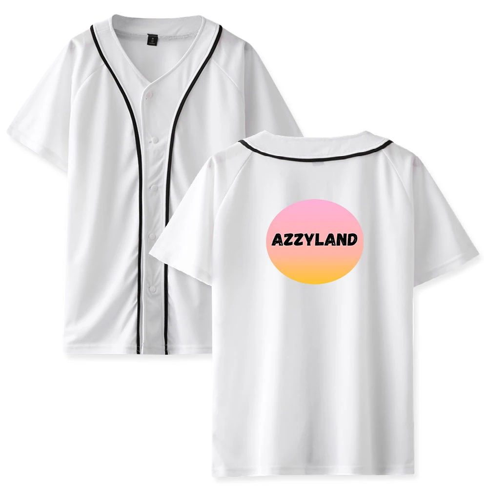 

WAWNI Azzyland Thin Baseball Uniform SingleBreasted Harajuku Cotton & Polyester Fashion Printing Women Men Baseball Uniform