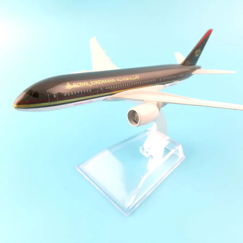 16 см модель самолета Модель ROYAL JORDANIAN Boeing 787 1:400 литые металлические игрушки |