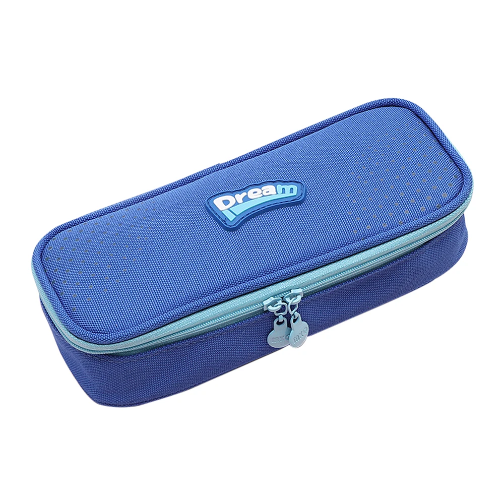 

Creative Large Capacity Canvas Pencil Case Side Open Zipper Pencil Bag School Stationery Small Object Storage Bag School Office