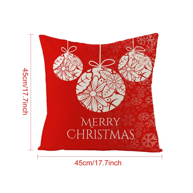 

Santa Claus Christmas pillowcase Christmas Decoration For Home Christmas Cushion Cover Sofa Decorative Cushions Pillow Cover