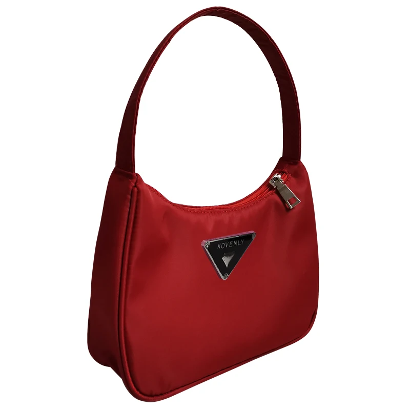 Red handbag Ретро сумки для женщин трендовые винтажные нейлоновые сумки женские маленькие субаксиллярные сумки повседневные ретро мини-сумки через плечо Kendall - Цвет: Red handbag