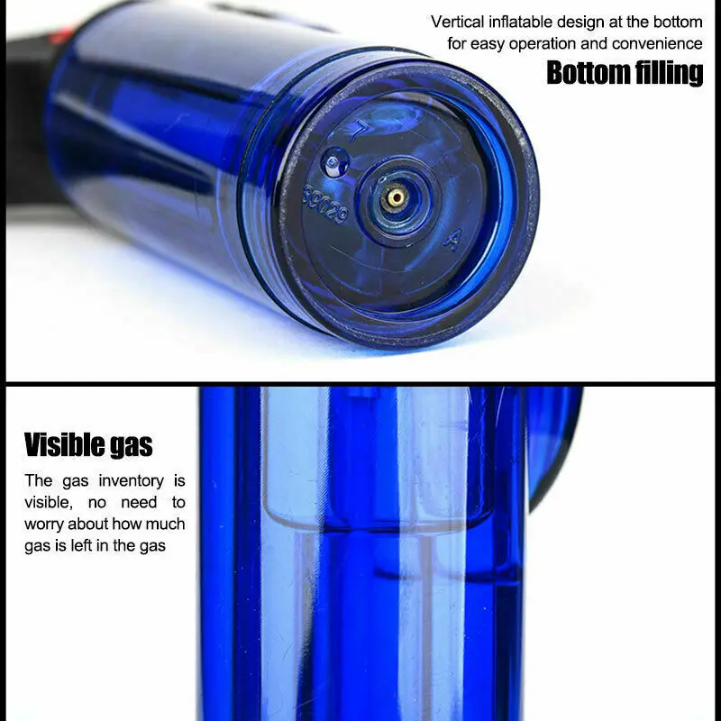 Zhenduo ветрозащитный перезагружаемый легче чем газ-бутан фонарь топлива струи