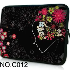 flower girl laptop sleeve bag for macbook dell acer lenovo asus 13 3 14 15 15 6 16 17 notebook case cover bag briefcase free global shipping
