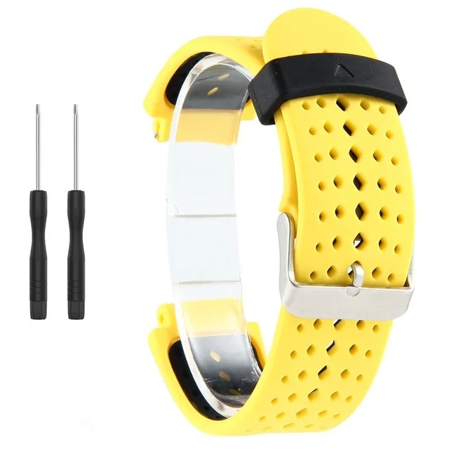 10 Универсальный сменный ремешок для часов Garmin Forerunner 220 230 235 620 630 735 двухцветный мягкий силиконовый смарт-ремешок для часов - Цвет: 10
