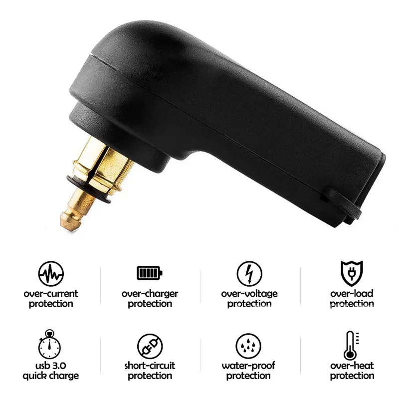 Новый 12-24V 4.8A мотоцикл двойной USB зарядное устройство адаптер питания