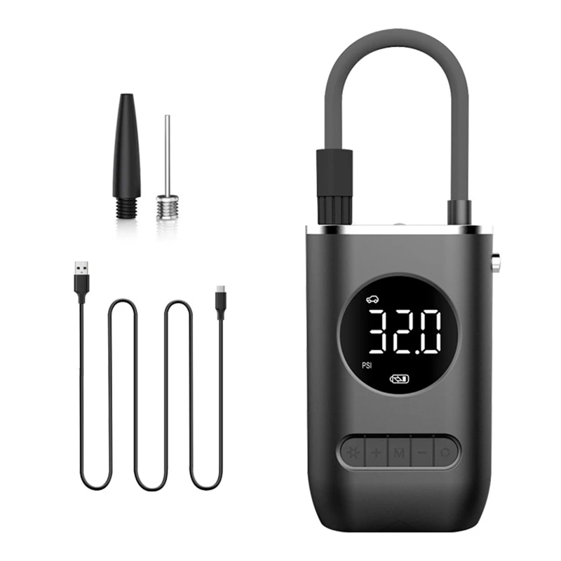 

Компрессор для шин, универсальный Электрический насос для накачки шин с цифровым дисплеем