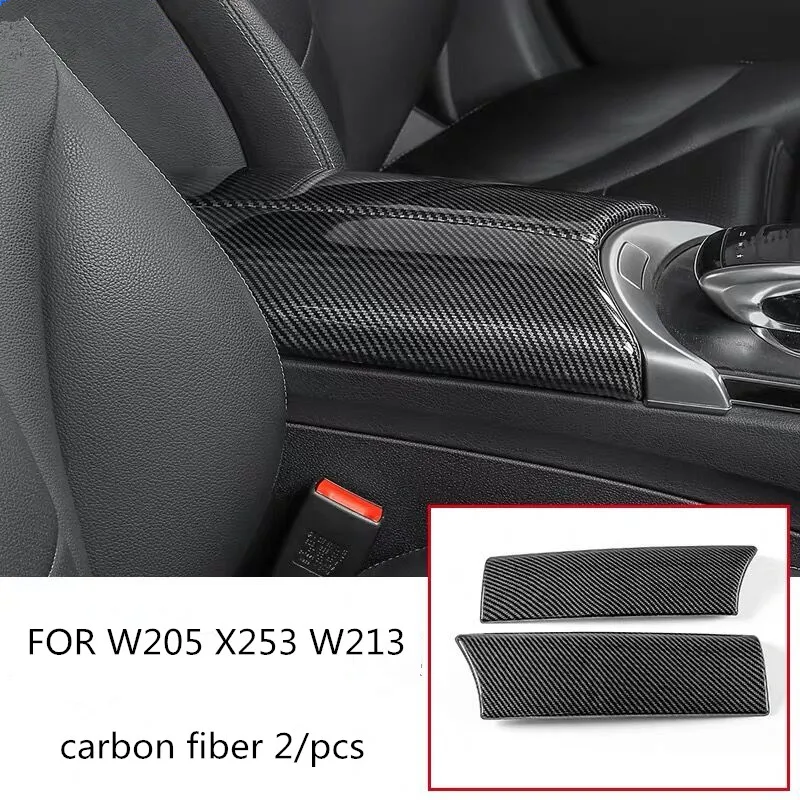 

Car Center Console Stowing Tidying Armrest Box Panel Decoration Stickers For Mercedes Benz E Class W213 E200 E300 InteriorDecals