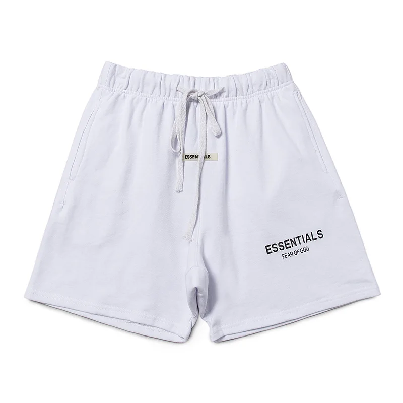 

Fog essentials double line fashion brand casual letter embroidery high street loose Terry shorts