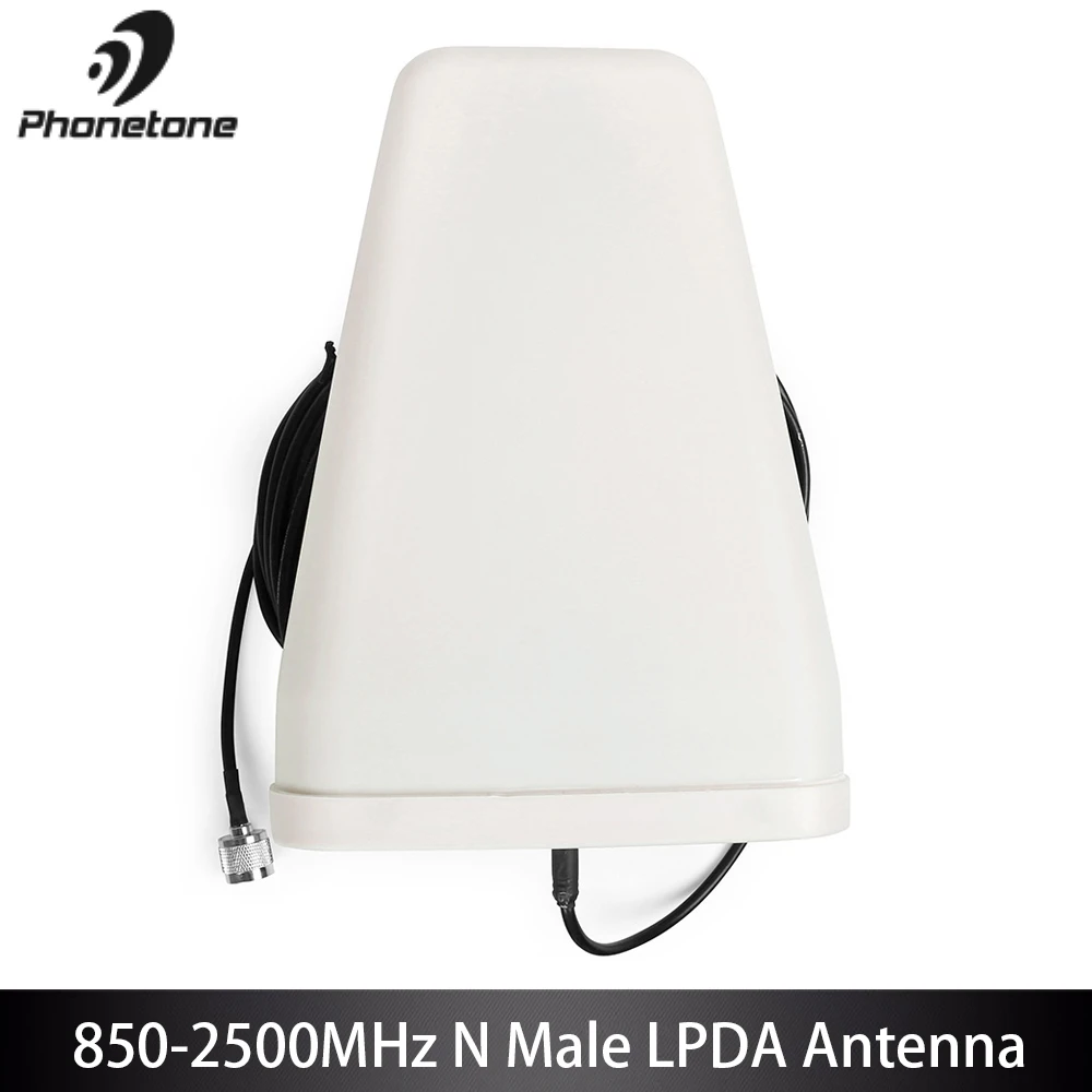 800-2500 МГц наружная LPDA антенна для сотового телефона усилитель сигнала 10dbi GSM 3g направленная LTE и 10 м кабель N разъем