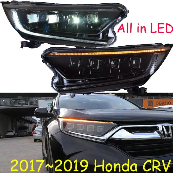 picture Видео шоу 2 шт~ 2019y автомобиль bupmer головной свет для Honda CR V CRV фары автомобильные аксессуары все в светодиодный туман для headlamp фары - Цвет: picture