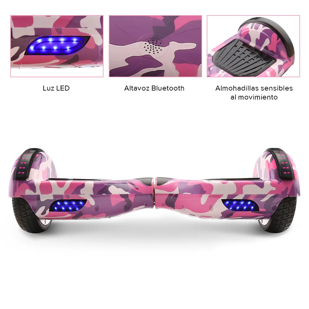 6 5 дюймовый Электрический скутер Smart Hoverboard Bluetooth скейтборд светодиодный ным умным