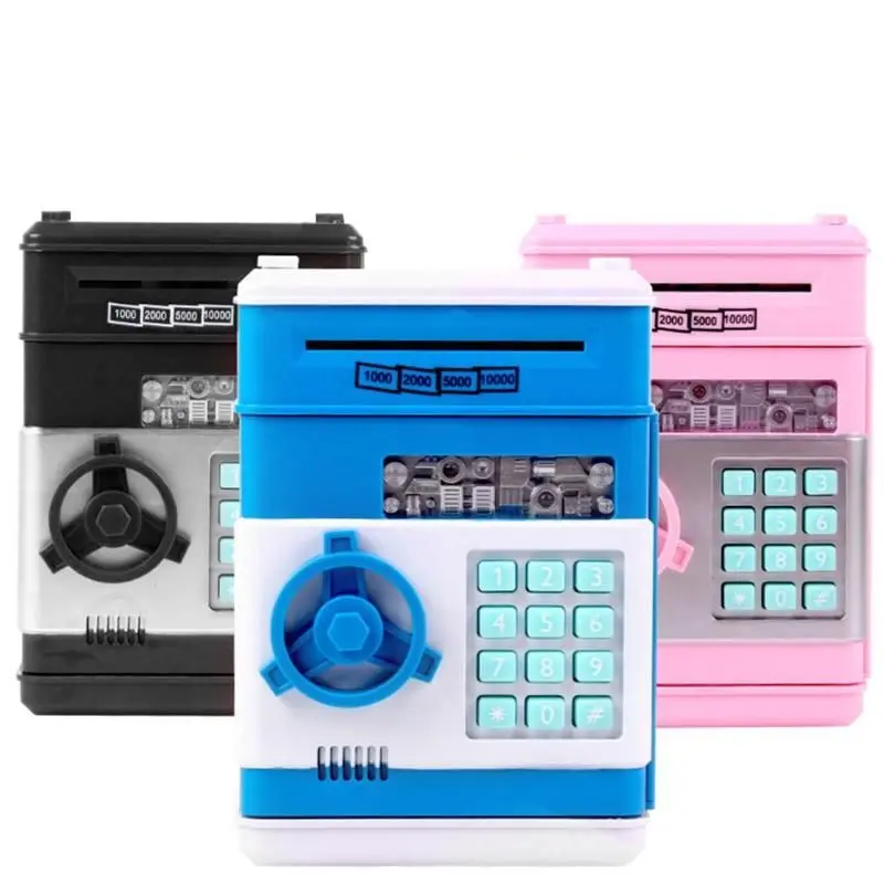 Электронная Копилка Банкомат с паролем сейф для сохранения купюр и монет