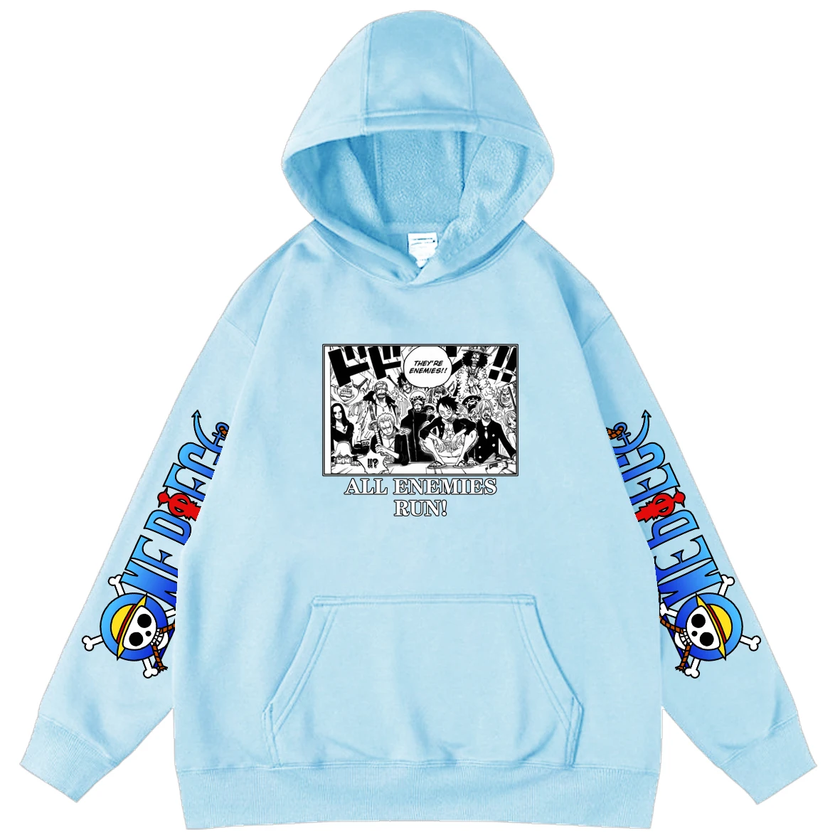 

One Piece Print Japanese Anime Hoodies Men Boy Sweatshirts Loose Oversized Hoodie Street Unisex Long Sleeve Hooded Pullover Tops