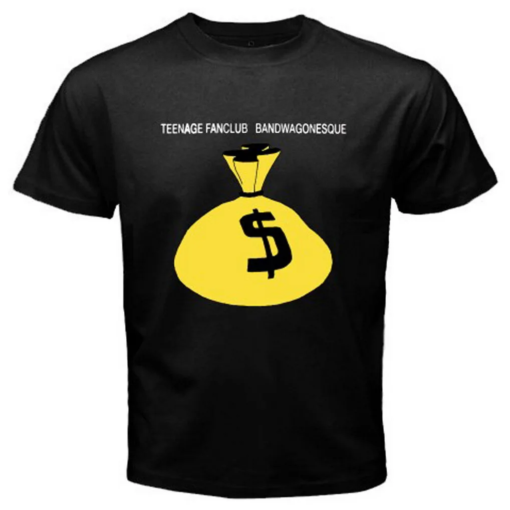 

New Teenage Fanclub Bandwagonesque Rock Band Men's Black T-Shirt Size S To 3XL Harajuku Funny TEE Shirt