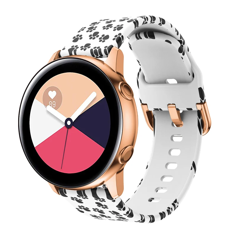 Ремешок силиконовый для Samsung Galaxy Watch 20 мм спортивный Браслет Для Xiaomi Huami Amazfit Bip Youth |