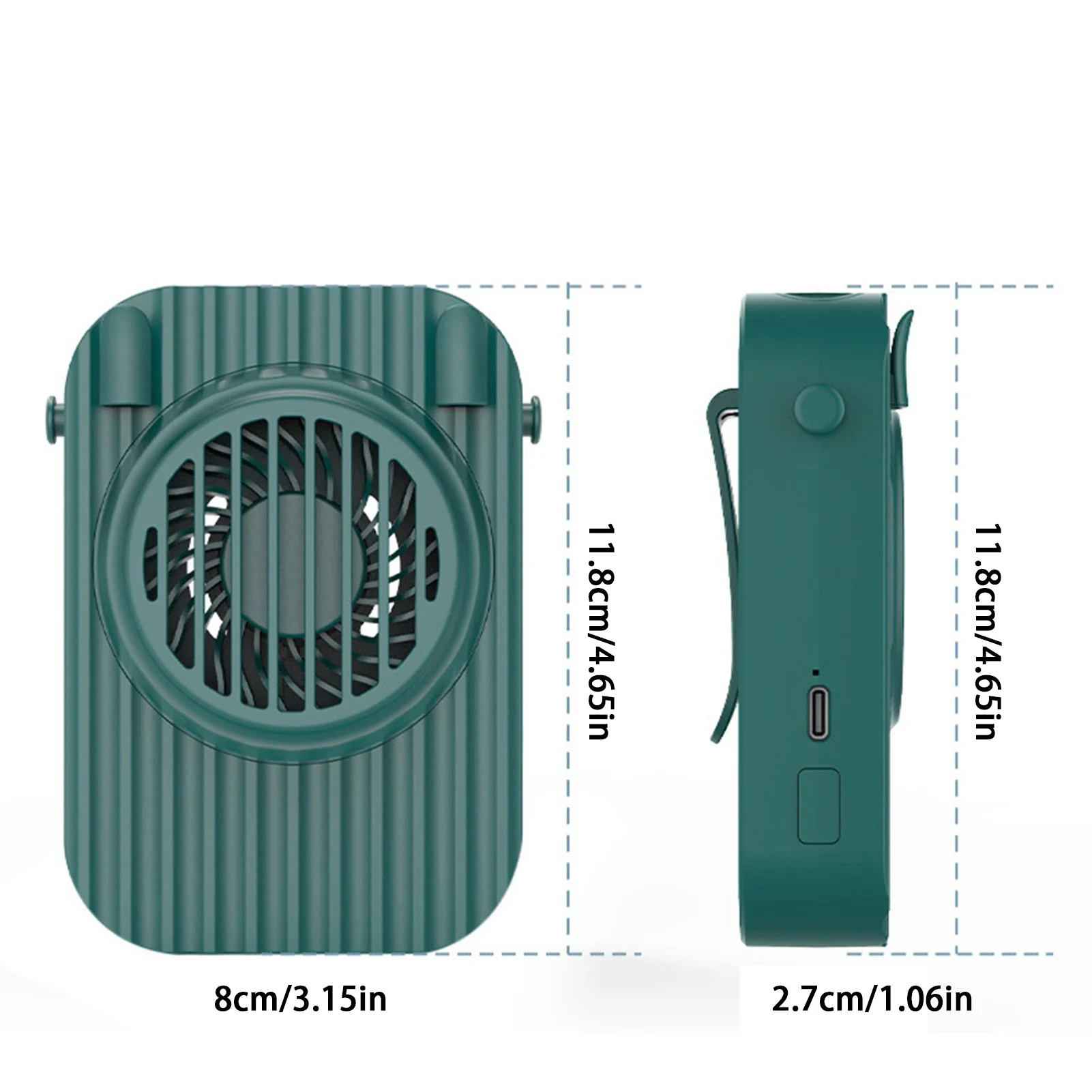 Mini USB Portable Fan Hands-free Neck Rechargeable Battery Small Three Levels Sports Desk Hand Air Conditioner | Компьютеры и офис