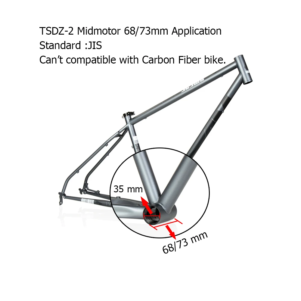 Tongsheng ebike Kit tsdz2 комплект двигателя среднего привода дисплей датчик крутящего