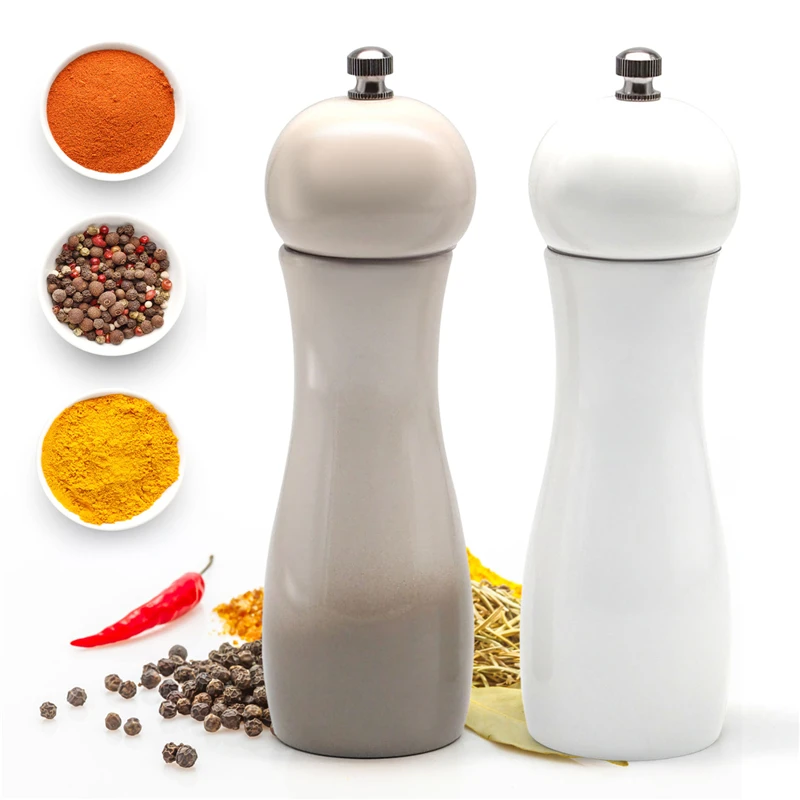 Salt And Pepper Mill Wood Manual Pepper Grinder Adjustable Coarseness Ceramic Spices Shakers Mill Kitchen Cooking BBQ Tool