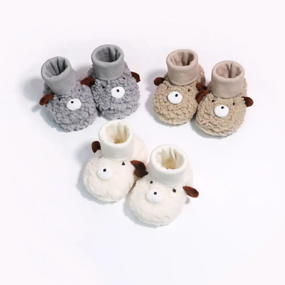 

Shoes Keep Warm Plus Thick Plush Protect Foot Cover Children's Cotton Shoes First Walkers Baby Toddler Shoes Winter