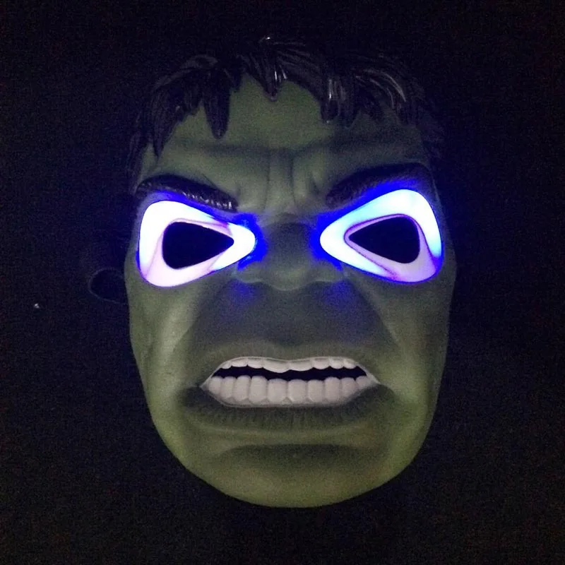 3 вида стилей светящаяся маска супергероя для детей и взрослых Мстители фильмы