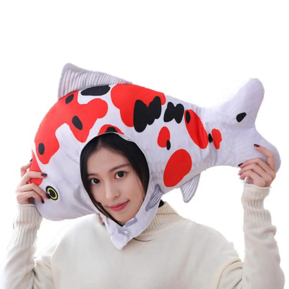 Головной убор в виде милой золотой рыбки без наполнения приятные для кожи