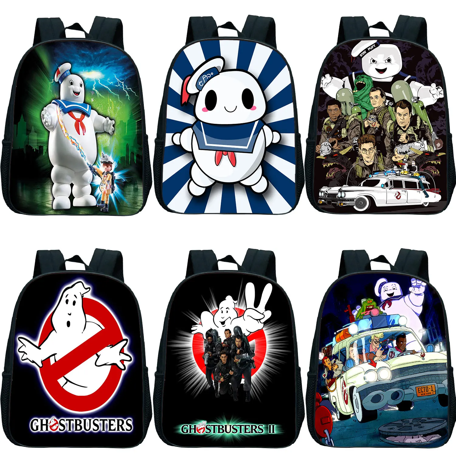 Mochila Ghostbusters Backpack Kids Cartoon Kindergarten School Bag Boys Girls Back to School Rucksack Children Preschool Bags