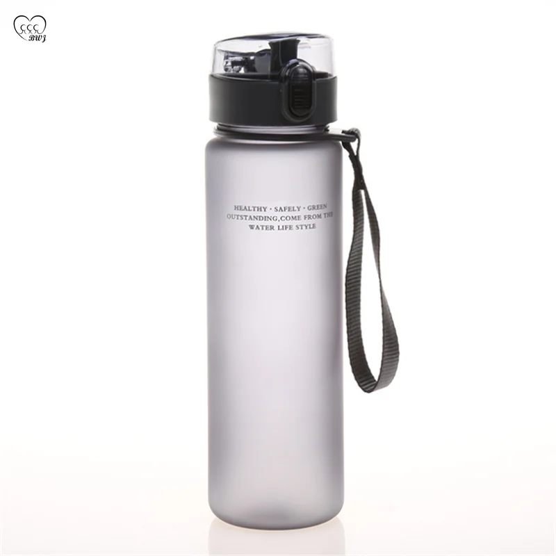 

400/560ml Frosted Sport Creative Plastic Portable Leak Proof Drinking Bottle with Lid Space Cup Cycling Travel Tea Shaker Kettle