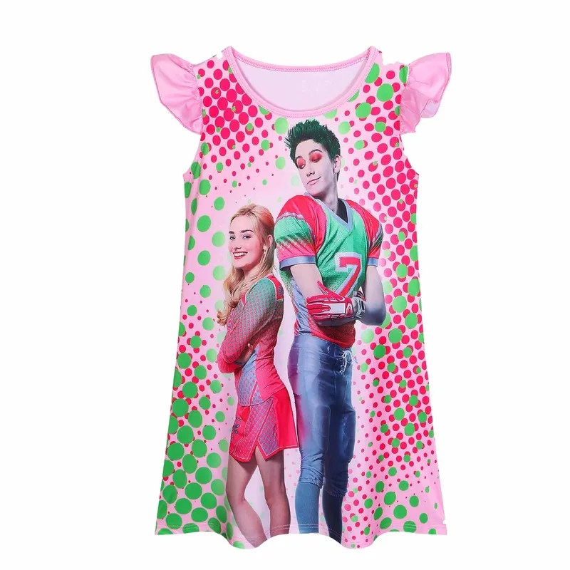 Детские платья для девочек зомби 2 Эддисон Косплей без рукавов с оборками Ночная