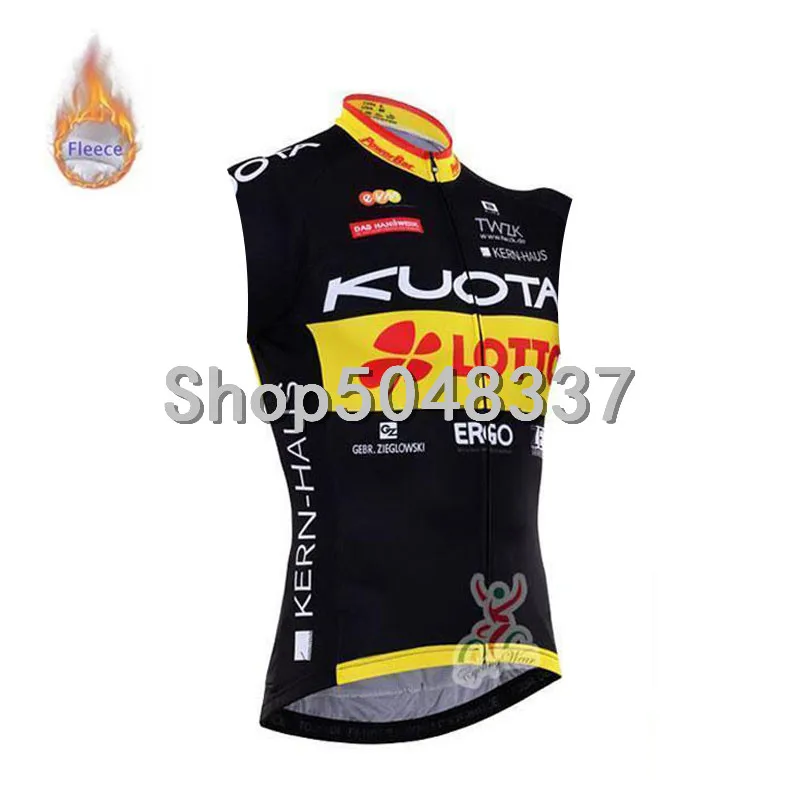 2019 KUOTA для мужчин Pro Велоспорт Джерси без рукавов зимняя теплая флисовая одежда