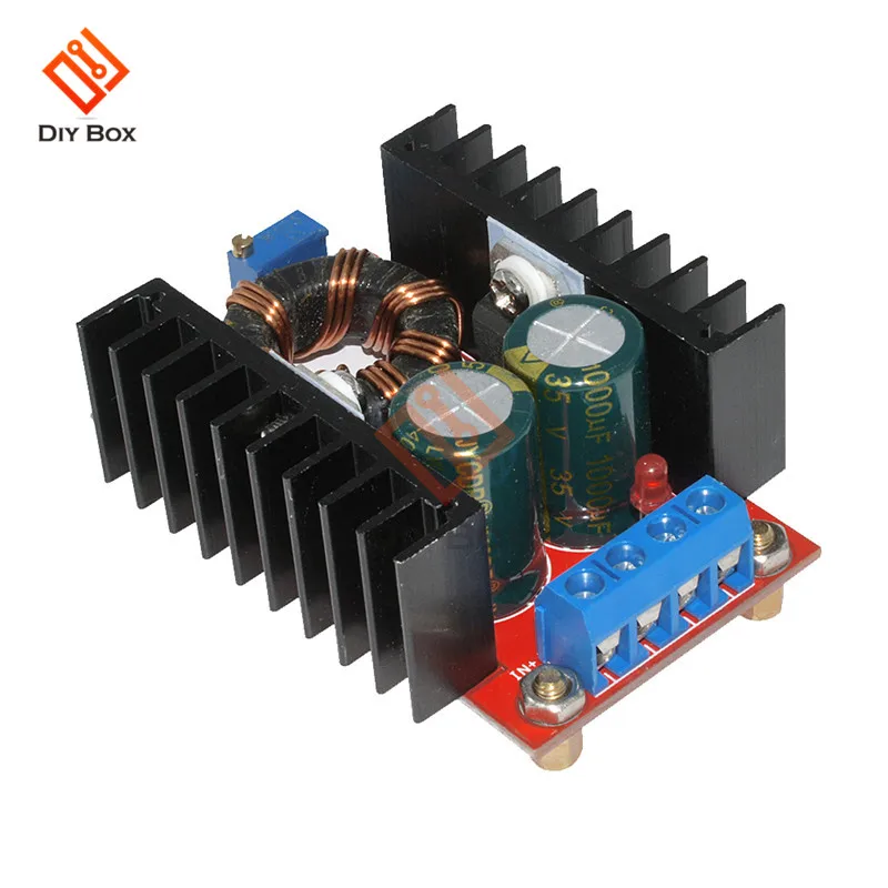 Повышающий Модуль преобразователя 150 Вт от 10 32 В до 12 35 24 регулируемый статический