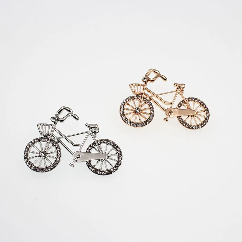1 шт. золотого серебряного цвета креативный велосипед Для женщин брошь значки