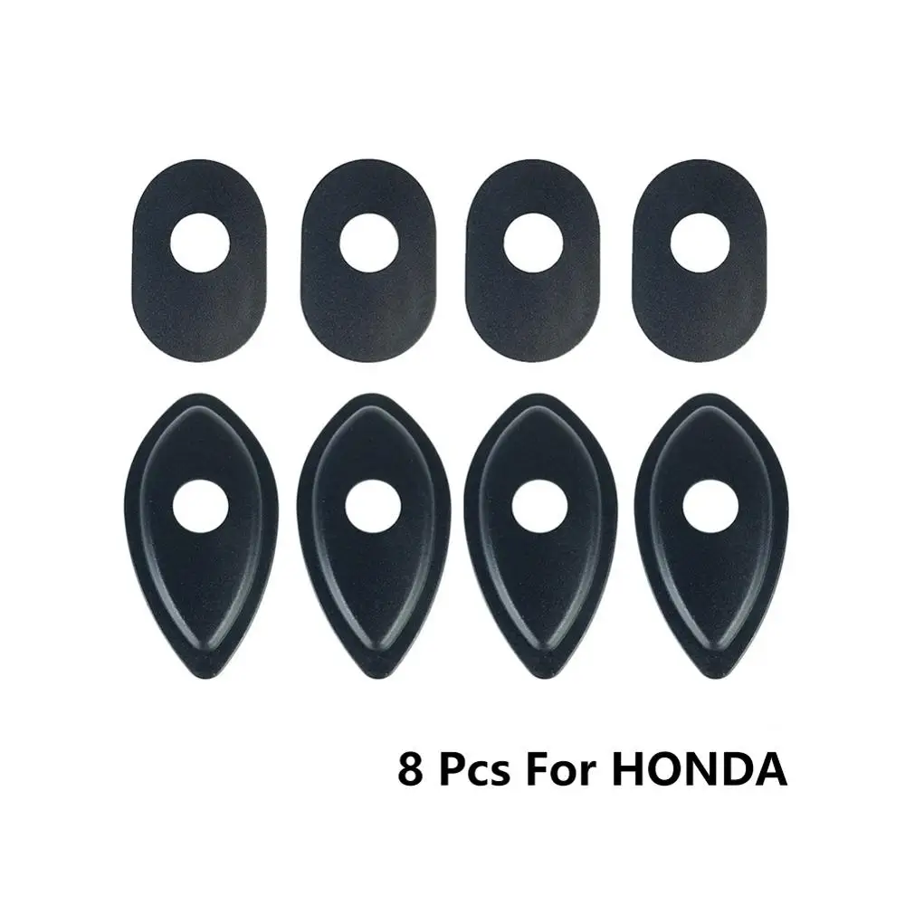 8 pcs For HONDA 4 шт. 8 мотоцикла указатель поворота адаптер прокладки для KAWASAKI Z650 Z750 Z800 Z900 Z1000 для YAMAHA R3 R6 MT07 MT09 - Цвет: 8 pcs For HONDA